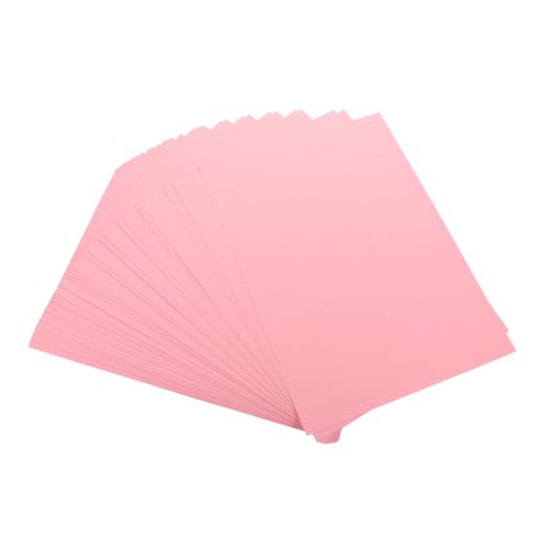 HOODANCOS 50 Blatt A4-farbkarton Farbiger Karton Malmaterial Diy Liefert Malerei Versorgung Bastelmaterial Leeres Blatt Malen Von Diy-werkzeugen Diy-material Origami-materialien Papier Rosa von HOODANCOS