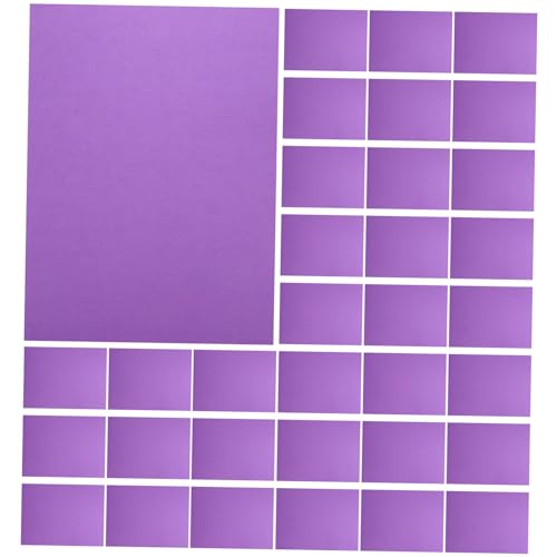 HOODANCOS 50 Blatt Büttenpapier Papierfarbenes Papier Papierschneiden Rund Karton Für Diy-bastelarbeiten Diymalkarton Gestanztes Papier Konstruktionspapier Farben Tonpapier Malpapier Violett von HOODANCOS