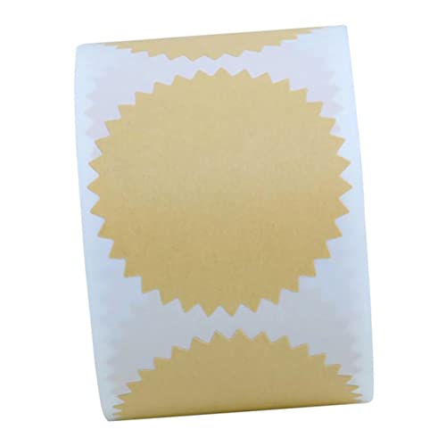 HOODANCOS 500Stücke Kraftpapier Geschenkverpackungsaufkleber Blanko Etiketten Für Geschenktüten Party Deko Basteln Und Backen Selbstklebende Labels Für Kreative Geschenkideen von HOODANCOS