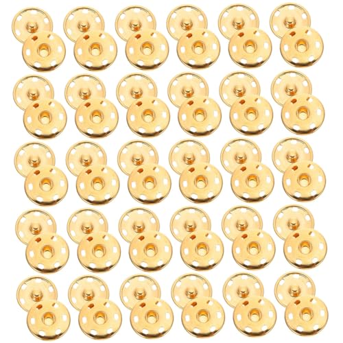 HOODANCOS 50Stücke Goldene Druckknöpfe Schnappknöpfe zum Annähen für Kostümdekoration DIY Handwerk Leicht und Langlebig für Kleidung Hüte Pullover und Mehr HOODANCOS 50Stücke Goldene Druckknöpfe Schnappknöpfe zum Annähen für Kostümdekoration DIY Handwerk Leicht und Langlebig für Kleidung Hüte Pullover und Mehr von HOODANCOS