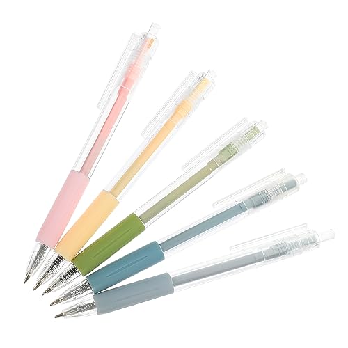 HOODANCOS 5St Punkt-Gelstift Gelstift drücken Schüler schreiben Gelstift Kugelschreiber für Schreibwaren büromaterial office supplies Testen Sie Gelstift weich schreibender Gelstift Plastik von HOODANCOS