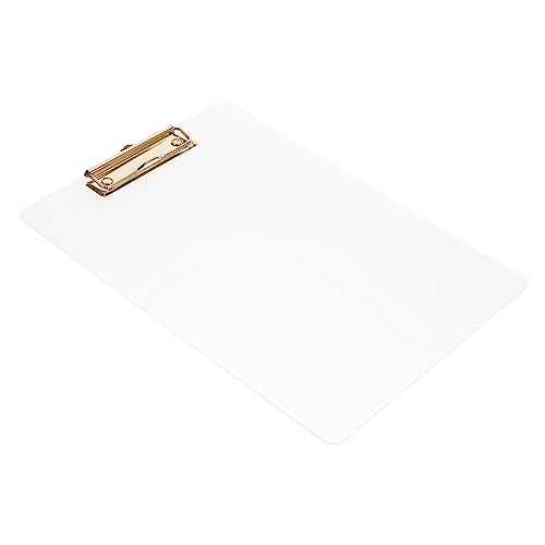 HOODANCOS 5St Transparenter Boardclip tragbares Klemmbrett klare Zwischenablagen Schreibhilfe Klemmbrett clipboard klemmbrettmappe Schreibunterlage Schreibunterstützungstafel Acryl Golden von HOODANCOS