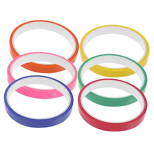 HOODANCOS 6 Rollen klebriges Ballband Klebebänder für Bälle Dekompression farbige Bänder Masse dekompressionsspielzeug dekompressions spielzeug Partygeschenke Rollende Bandkugeln Plastik von HOODANCOS