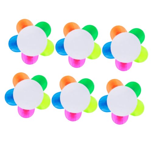 HOODANCOS 6 Stk Fünffarbiger Blütenpinsel farbige Textmarker grüne Textmarker Wasserfarbene Textmarker schreibutensilien schulsachen Textmarker Marker fluoreszierender Stift Plastik Colorful von HOODANCOS