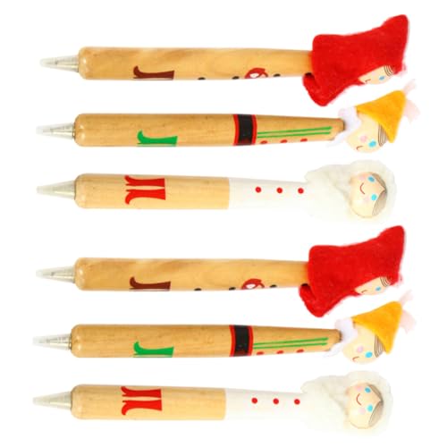 HOODANCOS 6 Stück Weihnachts Kugelschreiber Aus Kreatives Briefpapier Set Ideales Für Motivierende Schreibutensilien Zur Bestandenen Ausbildung Oder Für Die Weihnachtsdeko von HOODANCOS