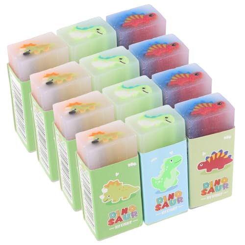 HOODANCOS 60 Stk Dinosaurier Radiergummi Kawaii-radiergummi Mini-radierer Dinosaurier-gelee-radiergummis Kinderspielzeug Entzückende Radiergummis Für Studenten Dino Radiergummis Mini Pvc von HOODANCOS