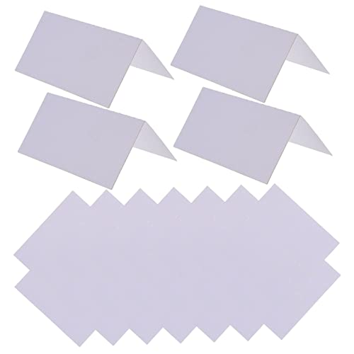 HOODANCOS 60st Sitz Karte Stereo Karte Gruß Leere Karten Platzkarten Für Hochzeiten Zelt Für Hochzeit Bankett-tischkarten Visitenkarten Hochzeitskarten Zeltplatzkarten Weiß Papier von HOODANCOS