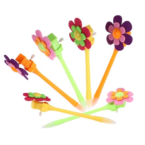 HOODANCOS 6St Blumenstifte kugelschreiber für kinder filzstifte kinder schreibwaren dekorative Stifte Stift mit dekorativer Stift Styling-Stift rotieren Sonnenblume von HOODANCOS