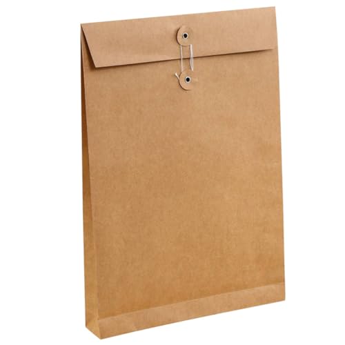 HOODANCOS 6St Business- Dokumentenhalter für Briefumschläge Umschlagdateiordner - Dokumententasche - Dokumentenmappe Dokumenten-Tragetasche Organisator aus Papier Brown von HOODANCOS