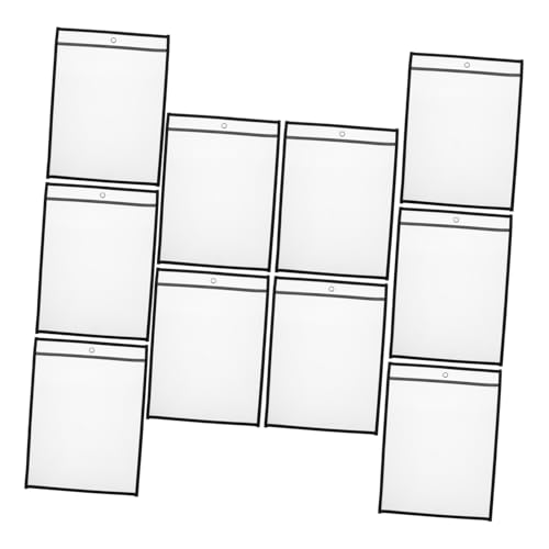 HOODANCOS 6er Set Klarsichthüllen Für Dokumente Transparentes Aktenordner Zubehör Praktische Wiederverwendbare PET Folie Für Ideal Für Scrapbooking Und Bürobedarf von HOODANCOS