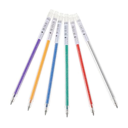 HOODANCOS 6st Aquarellstift Im Taschenformat Kritzelstift Kugelschreiber Mit Tinte Gelstift Zeichnen Gelstift Skizzieren Glitzer Stift Kawaii Kugelschreiber Kritzelnder Gelstift Plastik von HOODANCOS