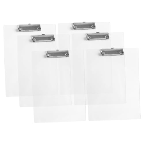 HOODANCOS 6st Schreibblock Multifunktions-klemmbrett Dokumentenorganisator Büro-klemmbrett Organisator Für Papierakten Konferenz-schreibtafel Klemmbretter Transparent Das Haustier von HOODANCOS