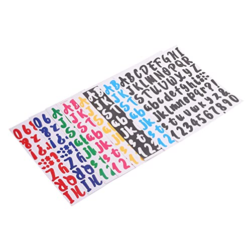 HOODANCOS 8 Blätter Alphabet-Aufkleber-Tags buchstaben aufkleber scrapbooking sticker wasserfeste Aufkleber ABC-Aufkleber deko Aufkleber für Türschilder Briefkastenbrief für draußen PVC von HOODANCOS