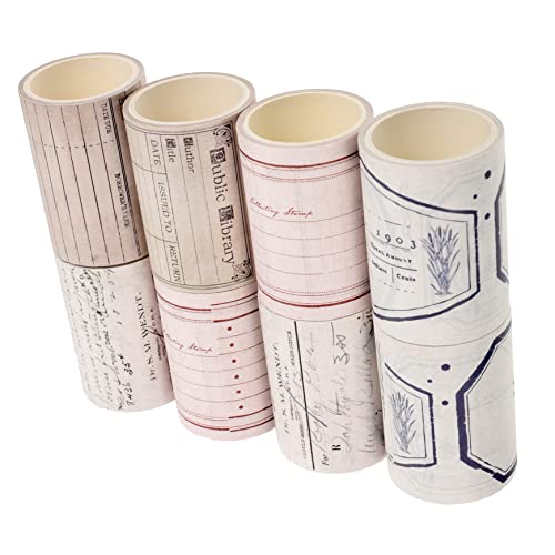 HOODANCOS 8 Stück Poesie Und Washi Tape Washi Tapes Journal Washi Tape DIY Tape Farbiges Klebeband Buntes Washi Tape Candy Color Washi Tape Scrapbooking Washi Tape Craft DIY Washi Tape von HOODANCOS