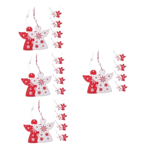 HOODANCOS 80 Stück Engel Aus Holz Anhänger Weihnachtsbaum Dekoration Anhänger Zum Aufhängen Dekoration Weihnachtsparty Requisiten Weihnachtsbaum Engel Ornamente Weihnachtsanhänger von HOODANCOS