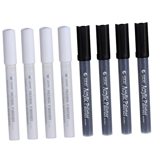 HOODANCOS 8st Aquarells Tift Marker Textmarker Markierungsstifte Für Das Handwerk Farbige Stifte Kunstmarker Markierungsstifte Mit Doppelspitze Marker Zum Färben Von Wasser Plastik von HOODANCOS