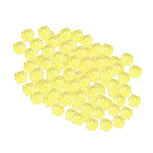 HOODANCOS 950 Stück Gewebtes Perlenmaterial Armbänder Handgefertigtes Perlenmaterial Klare Perlen Rondelle Facettierte Perle Perlen Verpackt Perlen-anhänger Kristallperlen Handschmuck Yellow von HOODANCOS