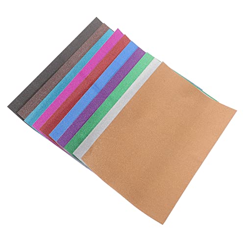 HOODANCOS A4 Glitzer Bastelpapier Selbstklebend Bunte Glitzerkarte Für DIY Handarbeiten Hochwertiges Glitzerpapier Verschiedenen Farben Für Scrapbooking Und Bastelprojekte von HOODANCOS