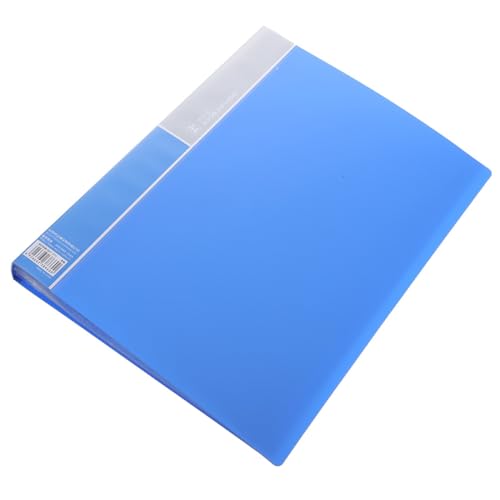 HOODANCOS Aktenordner Ablageordner Bindemappen A4-dokumentenmappe Aus Papier Portfolio-organizer A4-dokumenten-organizer A4 Ordner Halter Dateispeicherhalter Portfolio-ordner A4 Blue Plastik von HOODANCOS