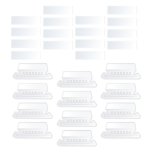 HOODANCOS Aktenordner-Registerkarten 50 Stück Hängeregistratur-Ordneretiketten Etiketten Und Einlagen Für Hängeregistraturen Durchsichtige Hängeregistratur-Registerkarten Aus Kunststoff Für von HOODANCOS