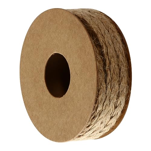 HOODANCOS Band Für DIY Geschenkverpackung Und Hochzeitsdekoration 10 Meter Vintage Band Für Haarbänder Bastelprojekte Und Floristik Naturfarbene Jute Schnur Für Kreative von HOODANCOS