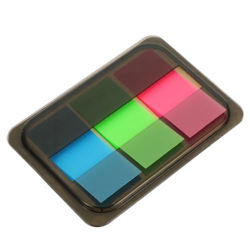 HOODANCOS Boxen Fluoreszierende Haftnotizen Selbstklebende Notizzettel Farbige Memo Pads Index Tabs Bürobedarf Farben Pro Box Für Notizen Und Erinnerungen von HOODANCOS