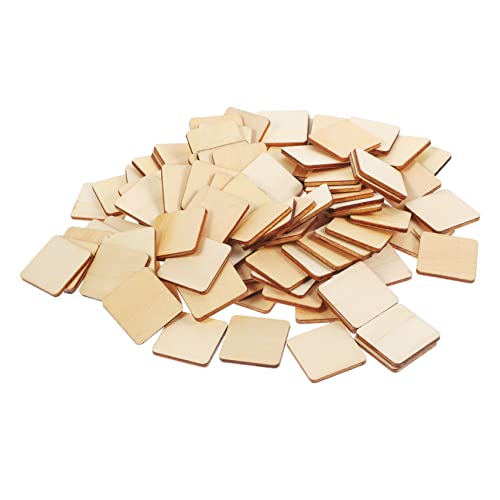 HOODANCOS DIY Holzquadrate Unbearbeitet Für Bastelprojekte Quadratische Holzplatten Zum Malen Graffiti Und Dekoration 30mm Naturholz Bastelmaterial von HOODANCOS