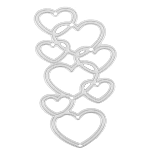 HOODANCOS DIY Mini Love Metall Kohlenstoffstahl Messer Papier Kunst Prägung Ätzen Schneidmesser Stanzformen Für Zuhause DIY Kohlenstoffstahl Metallstanzteile Silber High Carbon Stahl von HOODANCOS