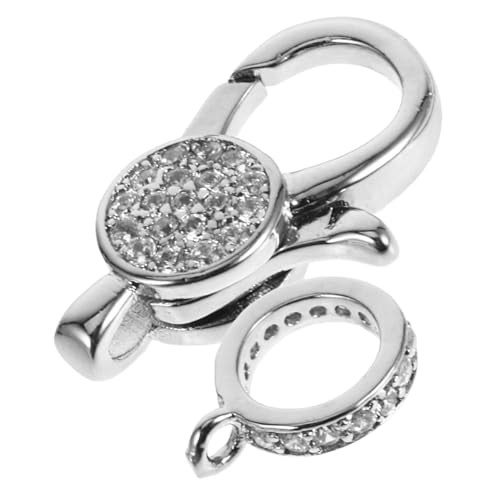 HOODANCOS DIY Schmuck Ringe Metall Silber DIY Bastelverschluss Strass Halskette Verbindungsschnalle Schmuck Biegeringe von HOODANCOS