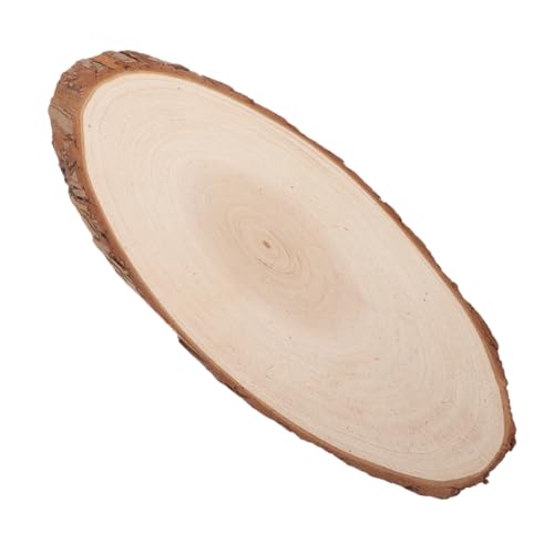 HOODANCOS Dekoration aus Holzspänen Holzplaques Holzscheibe rustikales Holz Holzplatten Holzgartenweg Rustikales Hochzeitsdekor hölzern Beige von HOODANCOS