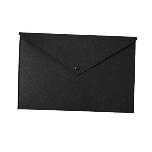 HOODANCOS Dokumentenorganisator dokumententasche office organizer ordnee Halter Dokument fühlte sich erweiternder Dateiordner aufbewahrungstasche Button-Dateiordner Aktenordner gefühlt Black von HOODANCOS