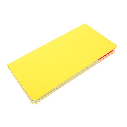 HOODANCOS Haftnotiz Aufkleber für Scrapbooking farbige Aufkleber Zeitschrift Tagebuch Notizblock Taschen-Notizblock bunter Aufkleberblock glatt schreibender Memo-Aufkleber Papier Yellow von HOODANCOS