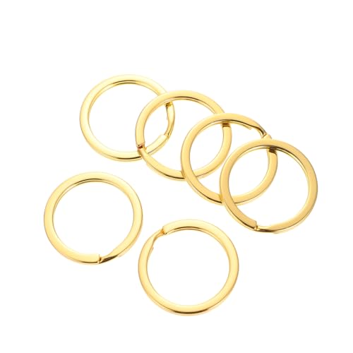 HOODANCOS Handgefertigte Schlüsselringe Praktische Spalt Ringe DIY Zubehör Für Schlüsselanhänger Polierte 25mm Schlüsselring Sets von HOODANCOS