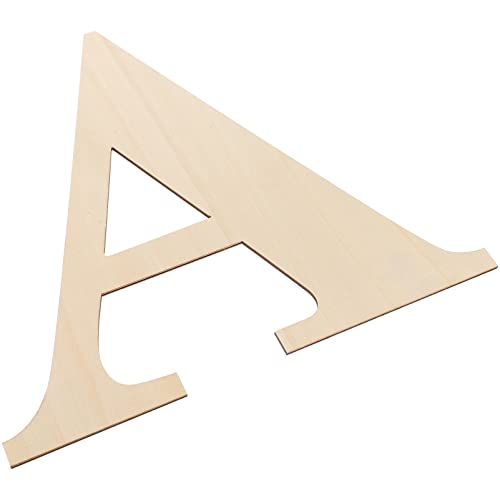 HOODANCOS Holz Buchstabenständer Für Englisches Alphabet Leeres Buchstabenschild Für Die Wand Großbuchstabenscheiben Unfertige Buchstabenausschnitte Wandbuchstabenschild DIY Schild von HOODANCOS