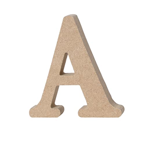 HOODANCOS Holzbuchstaben Alphabet A Für Kinderzimmer Wanddekoration Hochzeiten Und Partys DIY Holzbuchstaben Natürlicher Farbe Kreative Deko Für Jeden Anlass von HOODANCOS