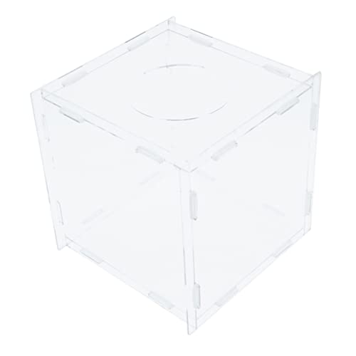 HOODANCOS Kasten Lotterie-Box klarer Behälter Tombola-Kugeletui transparentes Spitzenglas durchsichtiger Stimmzettelbehälter Spiel gutschein box gutscheinbox wahlurne Tombola liefert Acryl von HOODANCOS