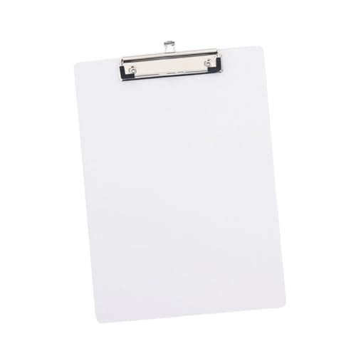 HOODANCOS Klemmbrett-Clip Halter für Büroklammern Büro-Klemmbretter Papierakte Klemmbrett aus Papier Profilclip schreibtafel buchstabentafel Schreibbrett Büro-Hartfaserplatte Bürobedarf PVC von HOODANCOS