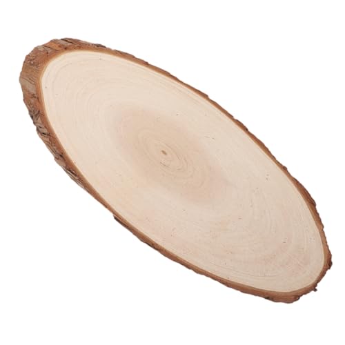 HOODANCOS Dickes Holzplatten- Für Natürliche Holzscheiben Bastelset Rustikale Heimdekoration Für Hochzeiten von HOODANCOS