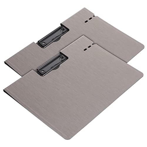 HOODANCOS Mappe buchstabentafel aktenkoffer document holder bürogadges folders A4 Papierordner a4 Aktenordner A4-Ordnerhalter a4 klemmbretter klappbare Klemmbretter PP-Kunststoff Dark Grey von HOODANCOS