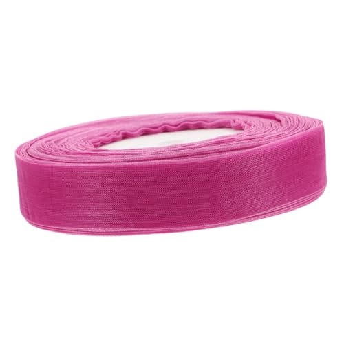 HOODANCOS Organzaband DIY-Zubehör Feiertagsverpackungsband weihnachtliches transparentes Chiffonband Weihnachtsgeschenk Stoffbänder zum Verschenken Geschenkkorb Strauß reiner Organza Violett von HOODANCOS