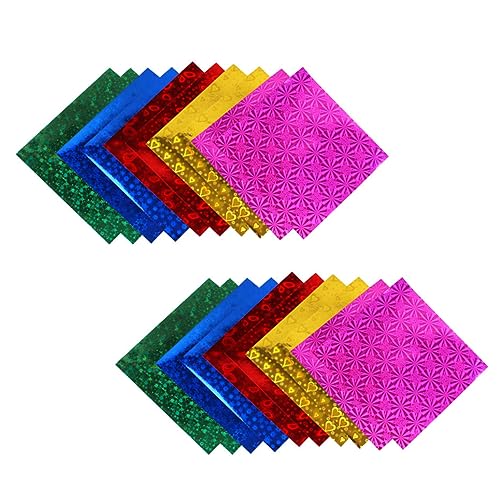 HOODANCOS Origami Bastelpapier Leuchtenden Farben Hochwertiges Bastelset Für Doppelseitiges Glitzerndes Faltpapier Für Kreative DIY Projekte Und Kunsthandwerk von HOODANCOS