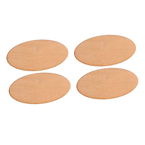 HOODANCOS Ovale Holzplatten Aus Lindenholz Für DIY Bastelprojekte Unbearbeitete Holzstücke Zur Dekoration 2mm 2 Packungen à von HOODANCOS