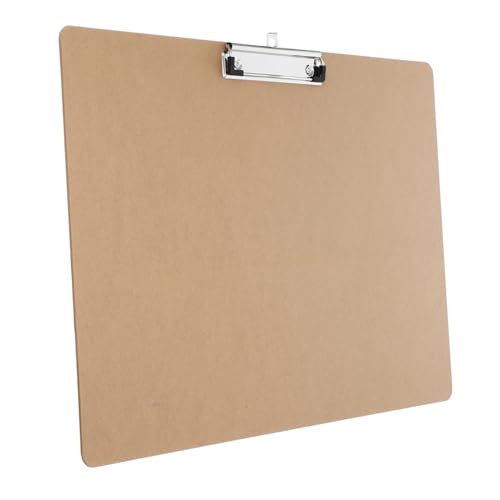 HOODANCOS Schreibtafel Aus Sperrholz Zwischenablagen Masse Clipboard-ordner Klemmbretter Dokumentenorganisator Büroklammer Zwischenablage Zeichnen Klemmbrett Mit Metallklammern Khaki Mdf von HOODANCOS