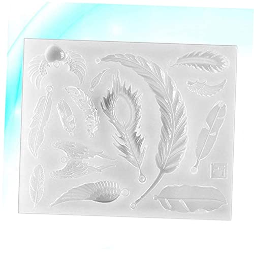 HOODANCOS Silikonform Für Gießharz Feder Design Epoxidharz Mold Für DIY Schmuckherstellung Bastelarbeiten Und Kreative Dekoration Transparentes Flügel Ideal Für Resin Craft von HOODANCOS