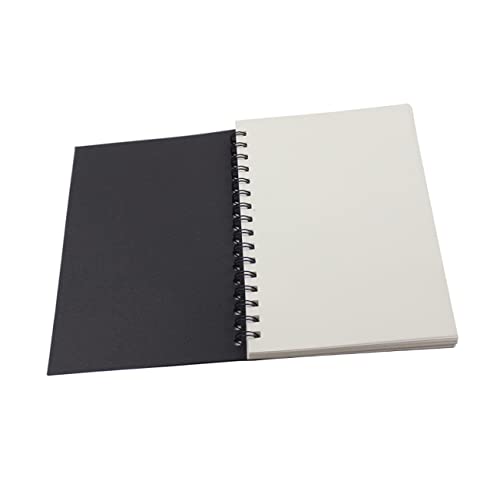 HOODANCOS Spiralskizzenbuch write board büromaterial spiralbindung Bleistiftzeichnungen Zeichenbuch memoboard note book notizzettel notiztafel craft paper diary Notizbuch spiralblock Black von HOODANCOS