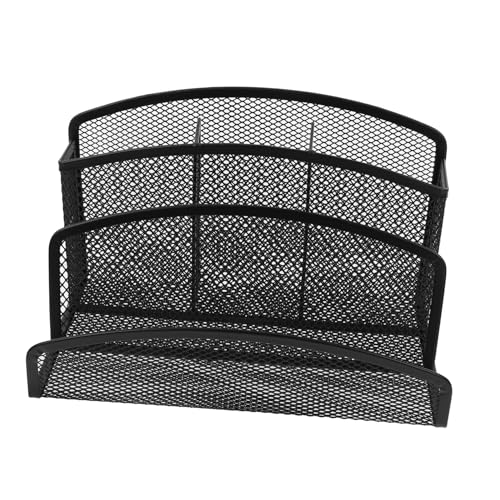 HOODANCOS Stifthalter Dateiordner-organizer-desktop Mesh-schreibtisch-organizer Büroorganisation Für Den Schreibtisch Aktenordner-organizer Für Den Schreibtisch Dateiorganisator Black Eisen von HOODANCOS