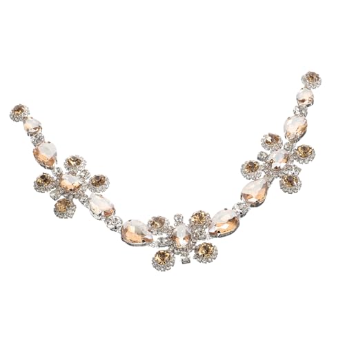 HOODANCOS Strasssteine Blumenkettenschmuck Kleid Dekoration Stellungnahme Brautaccessoires Braut- hochzeitsdeko Gürtelapplikation DIY-Bastel-Patches Legierung Golden HOODANCOS Strasssteine Blumenkettenschmuck Kleid Dekoration Stellungnahme Brautaccessoires Braut- hochzeitsdeko Gürtelapplikation DIY-Bastel-Patches Legierung Golden von HOODANCOS