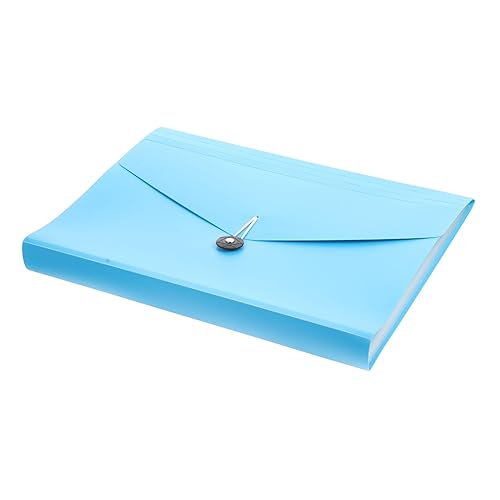 HOODANCOS Test Papier Clip Orgel Tasche Erweiterbarer Datei-organizer Dateiordner-organizer Aktentasche Desktop-organizer Akkordeon-datei-organizer Aktenordner Erweitern Pp Sky-blue von HOODANCOS