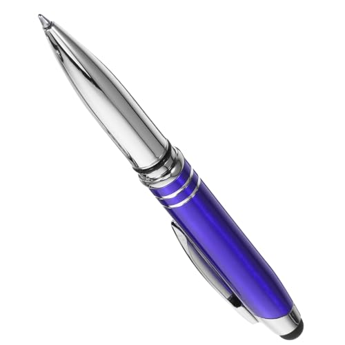 HOODANCOS Touch-kugelschreiber Led-eingabestift Schreibgerät Beleuchteter Kugelschreiber Stift Mit Beleuchteter Spitze Kugelschreiber Mit Beleuchteter Spitze Taschenlampenstift Metall Blue von HOODANCOS