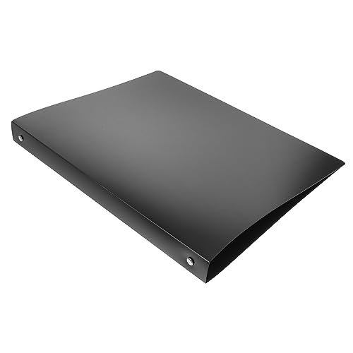 HOODANCOS Vier-Loch-Ordner aktenkoffer aktentaschen ordnee schnell hefter organizer ordner Notebook-Organizer Aktenordner Dateien Ordner für wichtige Dokumente Notizbuch Binder Metall Black von HOODANCOS